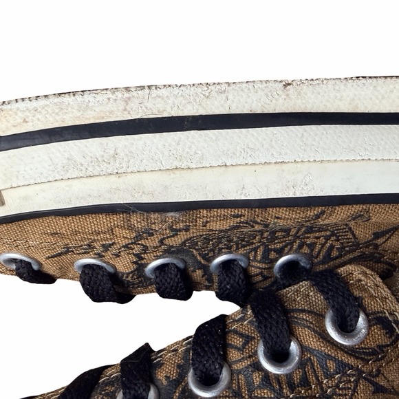 Chuck Taylor Converse Dragon Low Top Sneaker Brown With Black Laces M6W8 - Picture 9 of 11